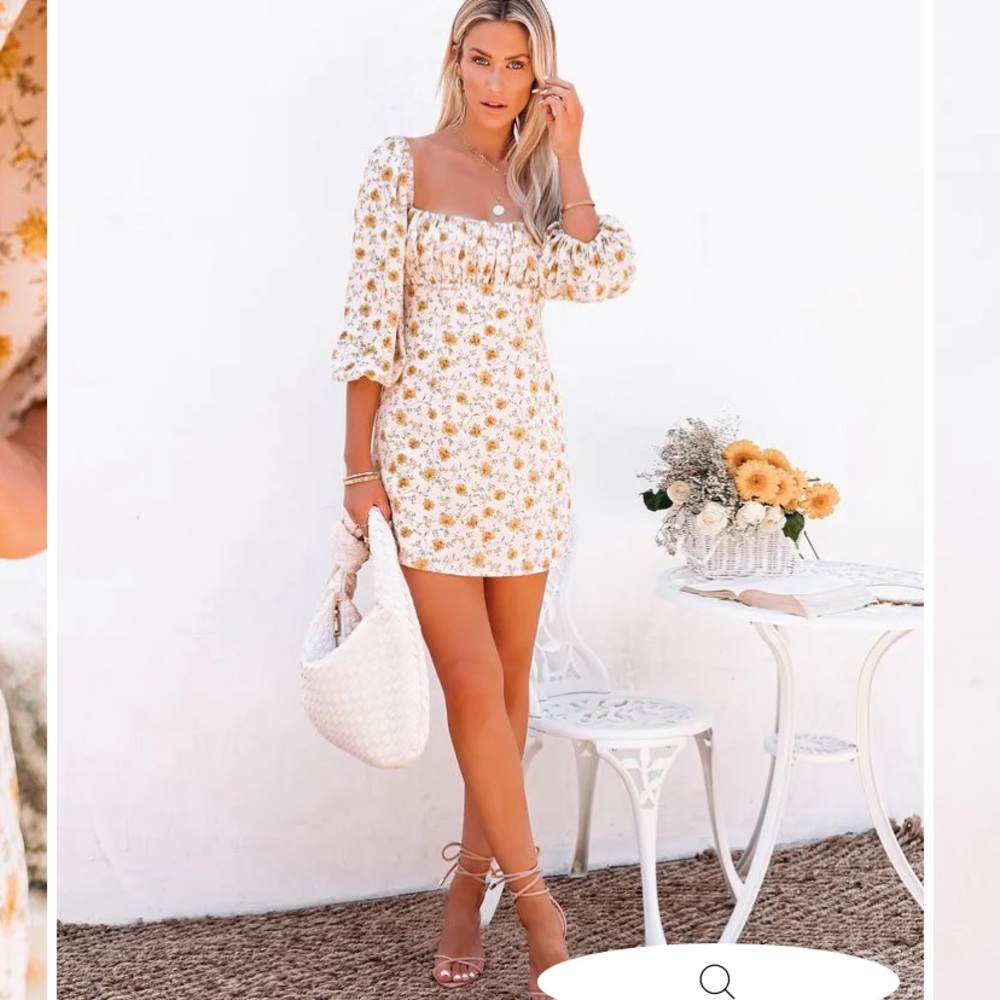 ALL IS WELL BACKLESS FLORAL MINI DRESS
